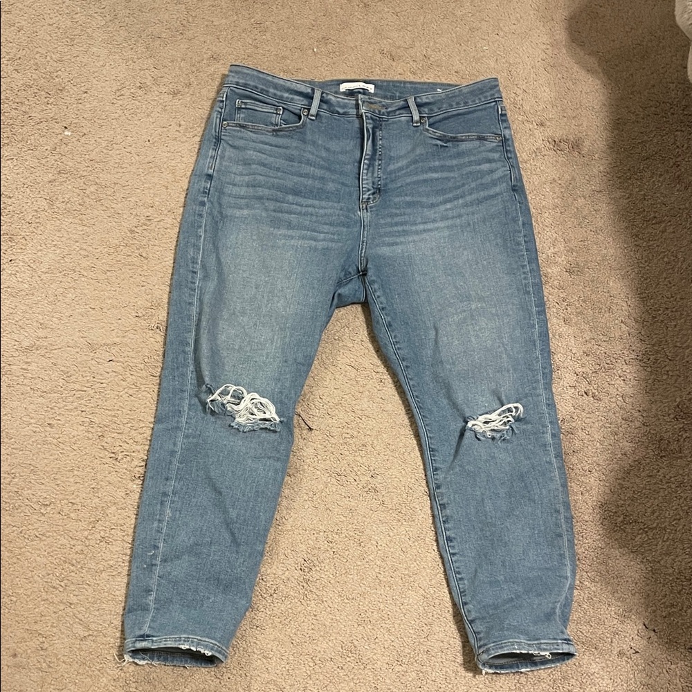 Loft Distressed Blue Women's Jeans